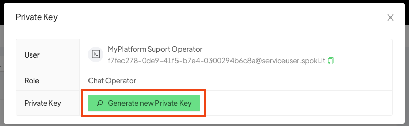 generate private key generate private key